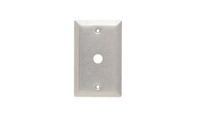 Pass & Seymour SS11 Standard Vertical Phone Wallplate 1 Gang 7 in L 302 Statinless Steel Wall Mount