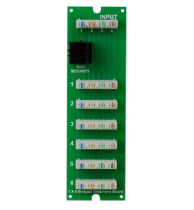 Pass & Seymour On-Q TM0106 1x6 Telephone Board with RJ31X for MDU enclosure