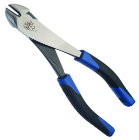 Ideal Smart-Grip 35-3029 High Leverage Angle Head Diagonal Cutting Plier, Carbon Steel Jaw, 8 in OAL, Standard Cut