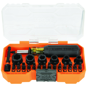 KLEIN 33805 PROFLEX IMPACT SCREWDRIVER BIT AND SOCKET SET, 38-PIECE