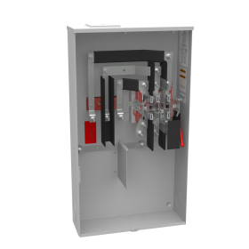 Milbank U2594-X 7 Terminal Ringless Large Closing Plate Lever Bypass Side Bussed Large Enclosure 320A