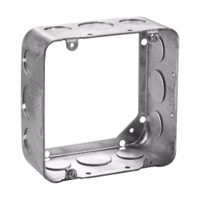 Crouse-Hinds TP564 4-11/16 In. Square 2-1/8 In. Deep Drawn Steel Extension Ring 1/2 & 3/4 In. Knockouts