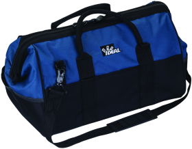 Ideal 35-427 Large Mouth Tool Bag, Black/Blue