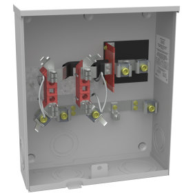 MILBANK U4413-O-KK-BLG 200A 4 Terminal Ringless Plain Top Horn Bypass 7-8 In Barrel Lock Ground With Bracket Provision Left Facing