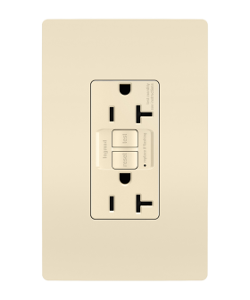 P&S 2097TR-LA 20A SELF-TEST TR SPEC GFI RADIANT RECEPTACLE 125V LA