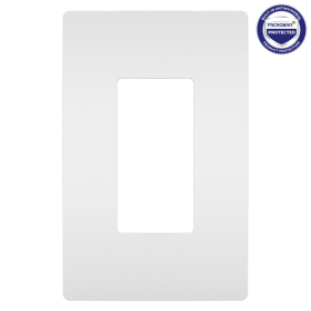 Pass & Seymour RWP26W radiant One-Gang Screwless Wall Plate