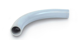 Kraloy 078626 80STD2590 SCH 80 Plain End Standard Radius Conduit Elbow 2-1/2 in Trade 90 deg PVC