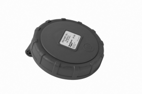 Pass & Seymour PS320R5-WL Watertight Replacement Receptacle Cap, 3.4 in Dia x 1.8 in H, Nylon/Rubber, Gray