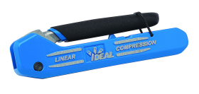 Ideal 33-632 Linear X3 Adjustable Compression Tool for F/BNC/RCA Connectors Includes RTQ RG-6 /6 Quad F Connectors (4 Total)