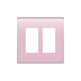 Pass & Seymour On-Q WP5002-CP 2-Gang Studio Wall Plate Cameo Pink WP5002-CP