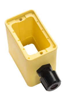 Pass & Seymour 3099 1-Grip Deep Depth Rubber Portable Outlet Box Yellow