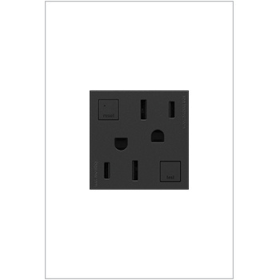 Pass & Seymour adorne AGFTR2152G4 adorne Tamper-Resistant 15A Duplex Self-Test GFCI Receptacles Graphite