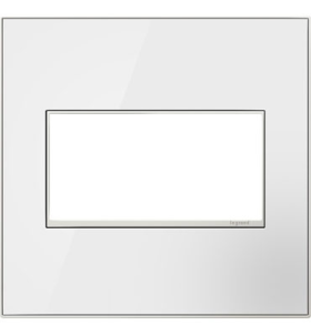 Pass & Seymour adorne AWM2GMWW4 adorne Mirror White-on-White 2-Gang Wall Plate