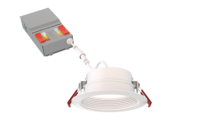 Juno WF4-SWW5-90CRI-MW-M6 4 In. Wafer LED Downlight White Finish Color Selectable 2700K 3000K 3500K 4000K 5000K