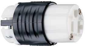 Pass & Seymour PS5369X 20A 125V Extra-Hard Use Spec-Grade Connector Black and White 3W