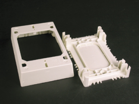 Wiremold 2348S/51 Non-Metallic Shallow Device Box 4-3/4 in L x 3 in W x 7/8 in H PVC Ivory