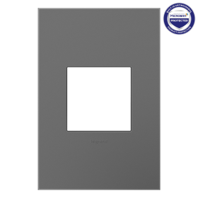 Pass & Seymour adorne AWP1G2MG6 adorne Magnesium 1-Gang Screwless Wall Plate with Microban