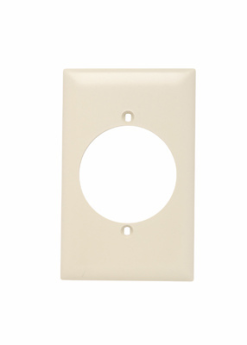 Pass & Seymour TradeMaster TP724-GRY Standard Wallplate, 1 Gang, Gray, 5.62 in H x 3.25 in W, Nylon