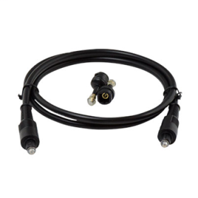 Pass & Seymour On-Q AC2425-BK Toslink Audio Cable w/ Mini-Adapters (25 ft) AC2425-BK