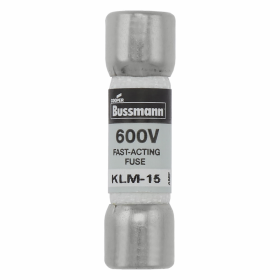 Bussmann KLM-15 15A 600V Fast Acting Midget Fuse