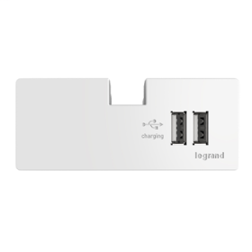 Pass & Seymour adorne APUSB3W4 USB Outlet Module White APUSB3W4