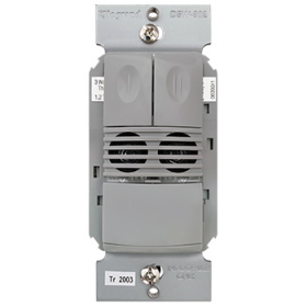 Pass & Seymour DSW302G Wattstopper Multi-Way Dual Technology Occupancy Sensor Dual-Relay 120/277V Gray