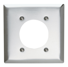 Pass & Seymour SS703 Power Outlet Receptacle Openings Two Gang 302/304 Stainless Steel