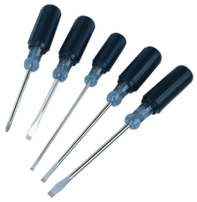 Ideal 35-297 Screwdriver Set, 5 Pieces, CRV Steel/Rubber