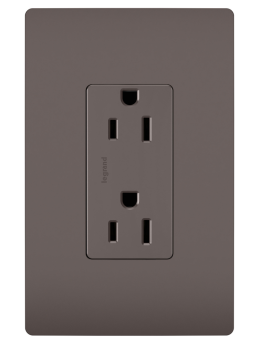 Pass & Seymour 885 Legrand 885 Receptacle Sierraplex 15 Amp 125 Volt Screw Terminal Speedwire Brown 3W