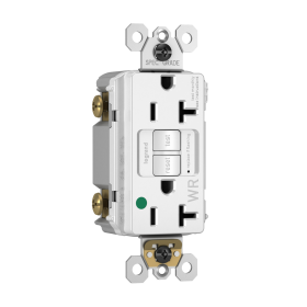 Pass & Seymour 2097HGTRWRW Hospital Grade Tamper-Resistant Weather-Resistant 20A Duplex Self-Test GFCI Receptacles with SafeLock Protection White