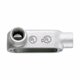 Crouse-Hinds Condulet LL100M Type LL Conduit Outlet Body 1 in Hub 5 12.5 cu-in Malleable Iron Electro-Galvanized/Aluminum Acrylic