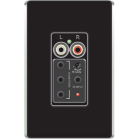 P&S AU1004-BK LYRIQ SINGLE SOURCE INPUT FLUSH-MOUNT BLACK