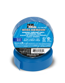 Ideal 46-1700C-Blu 3/4Inx66'X 7Mil Gp Tape Blue