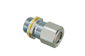 Arlington LPCG757S 3/4 in Zinc Plated Steel Strain Relief Cord Connector .385-.75 in Cable Opening