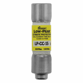 Bussmann LP-CC-15 15A 600V Time Delay Low Peak CC Fuse