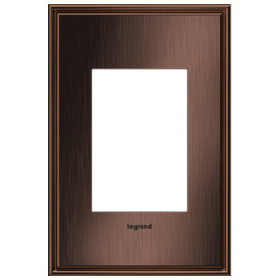 Pass & Seymour adorne AWC1G3MAC4 adorne Matte Antique Copper 1-Gang+ Screwless Wall Plate