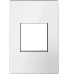 Pass & Seymour adorne AWM1G2MW4 adorne Mirror White 1-Gang Screwless Wall Plate