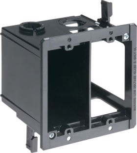 Arlington LVDR2 2-Gang Cut-in Low Voltage Bracket & Device Box Plastic