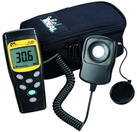 Ideal 61-686 Digital Light Meter With Data Hold, Up to 200000 lux, +/-3%, LCD Display, 9 VDC NEDA 1604/IEC 6F22/JIS 006P Battery