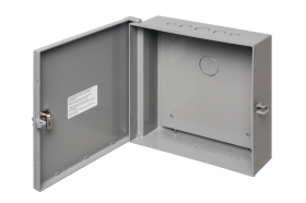 Arlington EB1212BP Outdoor Rated Non-metallic Enclosures NEMA3R Gray 12 x 12 x 4 with Back Plate