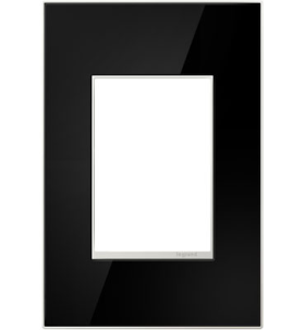 Pass & Seymour adorne AWM1G3MB4 adorne Mirror Black 1-Gang+ Screwless Wall Plate