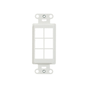 Pass & Seymour On-Q WP3416-IV 6-Port Decorator Outlet Strap Ivory WP3416-IV