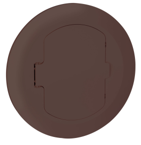 Pass & Seymour TM1542-TR-BR Slater Tamper Resistant Floor Box Cover, 6-1/2 in Dia, Thermoplastic