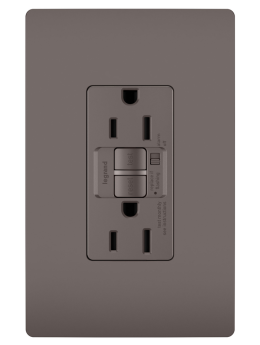 P&S 1597TR 15A SELF-TEST TR SPEC GFI RADIANT RECEPTACLE 125V BROWN