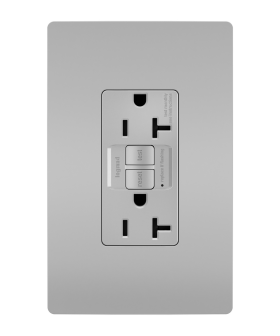 P&S 2097TR-GRY 20A SELF-TEST TR SPEC GFI RADIANT RECEPTACLE 125V GRAY