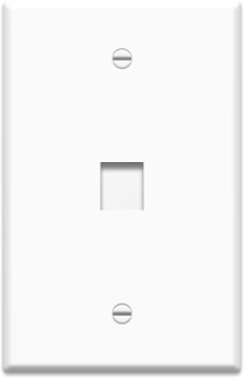 Pass & Seymour On-Q WP3301WH10 1-Gang 1-Port Oversized Wall Plate White 10-Pack