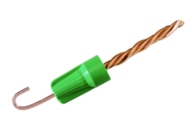 Ideal BGR-1 B-CAP BGR Series Flame-Retardant Twist-On Grounding Wire Connector 14 to 10 AWG 50 per Box