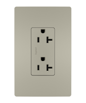 Pass & Seymour radiant TR26352RNICC6 radiant Spec Grade 20A Tamper-Resistant Receptacle Nickel