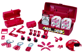 Ideal 44-972 Plant Facility Lockout/Tagout Kit, 36 Pieces