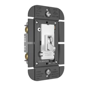 Pass & Seymour TSDLV1103PW Toggle Slide Dimmer Magnetic Low Voltage Single Pole / 3-Way 1100VA White TSDLV1103PW